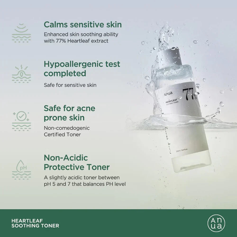 Anua Heartleaf 77% Soothing Toner 40ml / 250ml