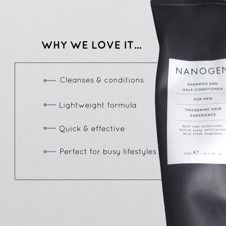 Nanogen Shampoo & Half-Conditionier For Men 240ml
