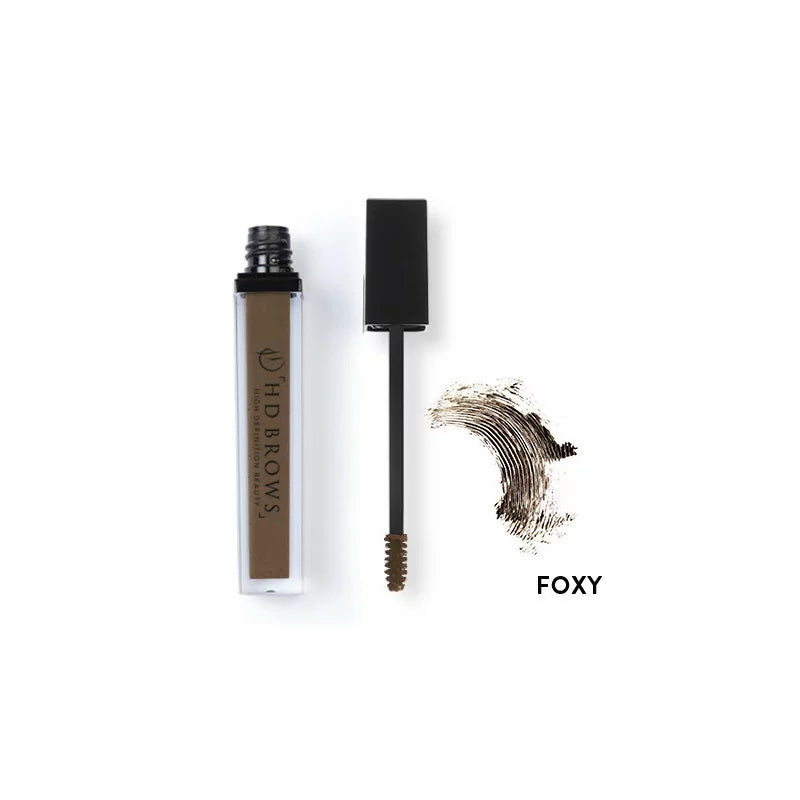 HD Brows Brow Colourfix Foxy gel with brown shade swatch