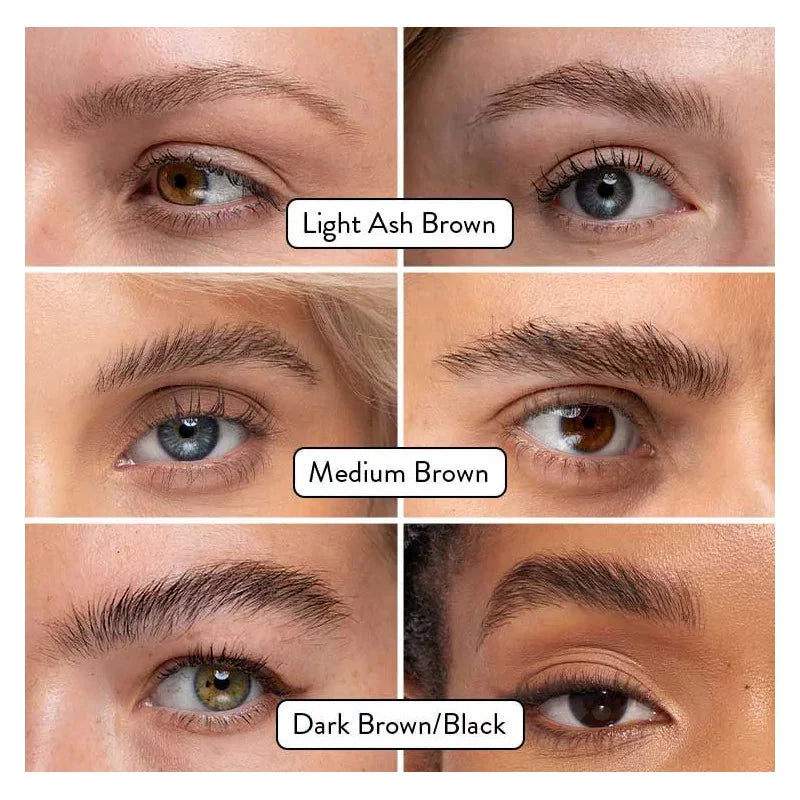 HD Brows Brow Glue shade results on styled eyebrows