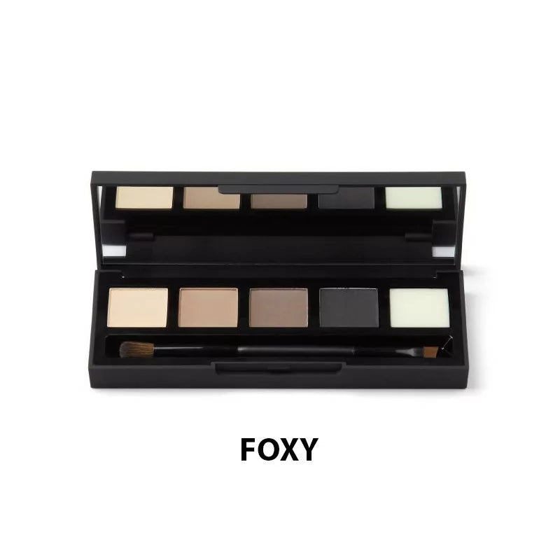 HD Brows Eye And Brow Palette Foxy Open With Brush